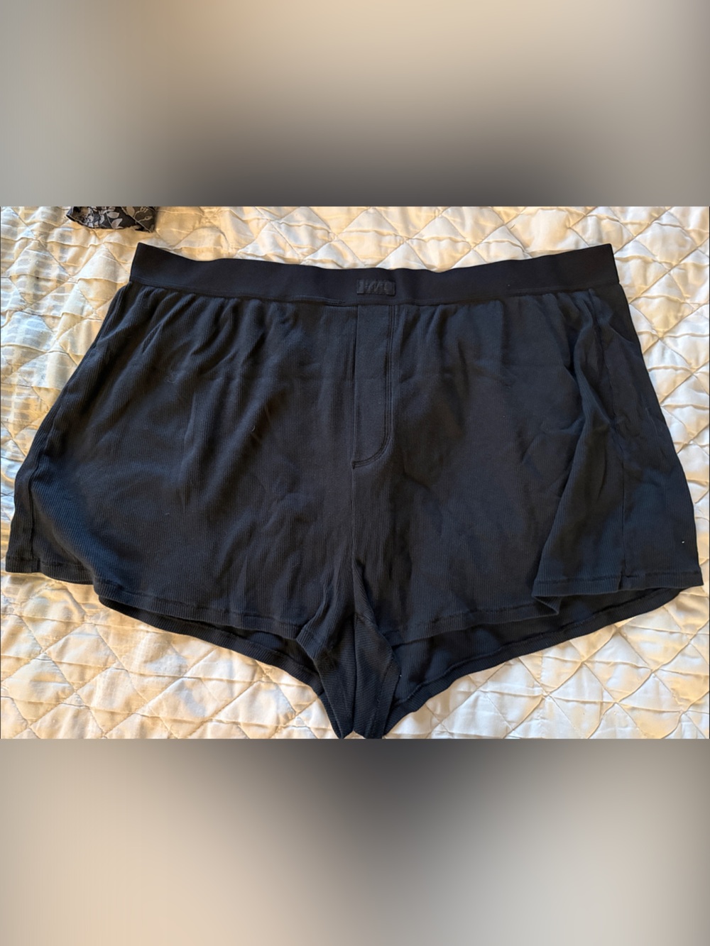 SKIMS Black Lounge Sleep Shorts